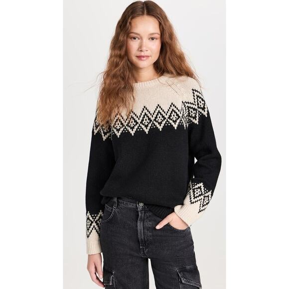 WYETH Phillipa Wool Blend Fair Isle Sweater - Picture 1 of 5